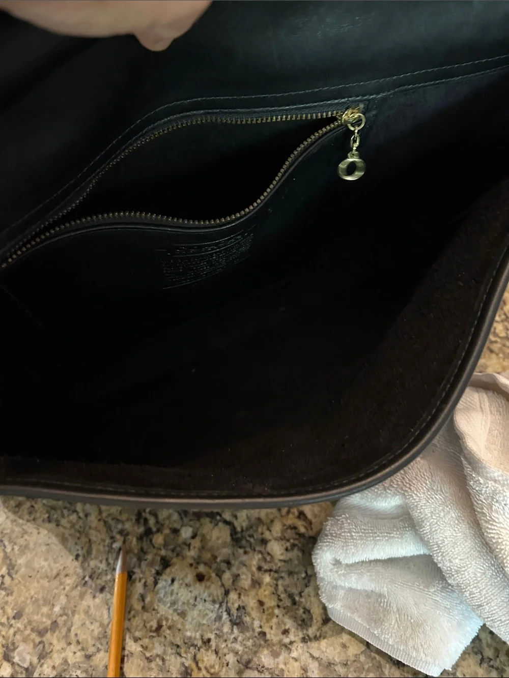 1980’s Coach Portfolio Style 311 Classic Black Brass Hardware Briefcase